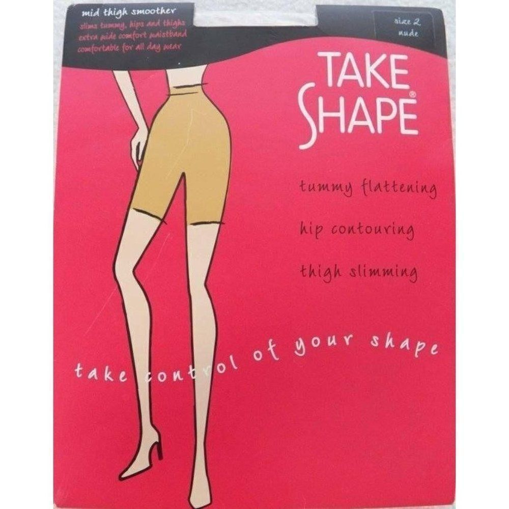 Take Shape Mid Thigh Smoother Nude Size 2 Shaper Slimmer Contouring Shapewear
